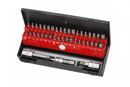 FORCE Набор вставок MIX 1/2"DR-3/8"DR (6-гр., TORX, Spline) 44 пр.