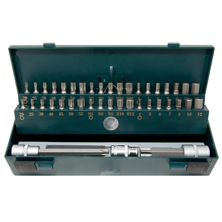 FORCE Набор вставок MIX 1/2"DR-3/8"DR (6 гр., TORX, Spline) 44 пр.