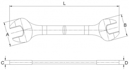 Licota Ключ рожковый 6x7мм