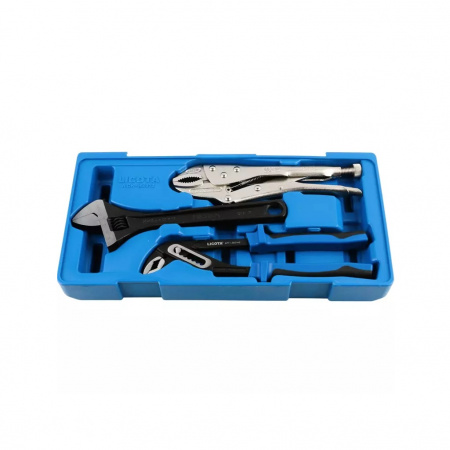 Licota Набор ручные тиски, переставные клещи, разводной ключ, в ложементе-кейсе