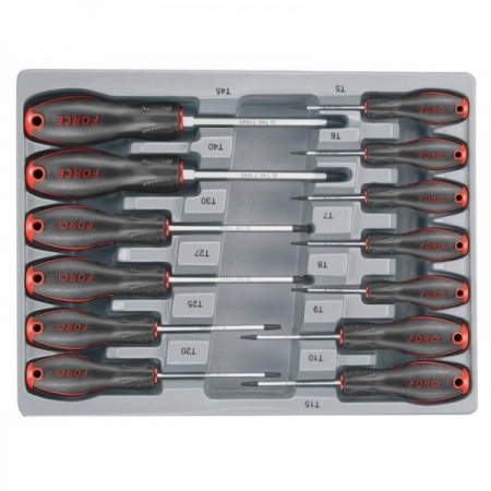 FORCE Набор отвёрток TORX 13 пр. (Т5-Т45)