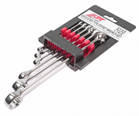 Набор ключей накидных TORX Е6-E24 6 предметов в холдере прямые JTC