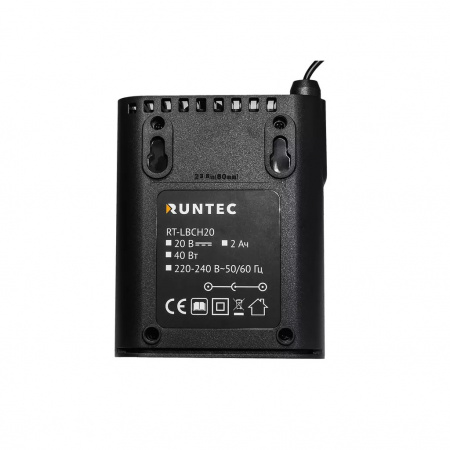 RUNTEC PRO Зарядное устройство для 20В батарей, 2А, работает от сети 200-240 В
