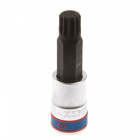 KING TONY Насадка (бита) торцевая 1/2", SPLINE, M14, L = 80 мм 403614