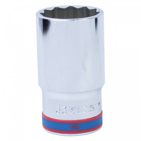 KING TONY Головка торцевая глубокая двенадцатигранная 1/2", 33 мм