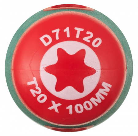 Jonnesway Отвертка стержневая TORX ANTI-SLIP GRIP, T20х100
