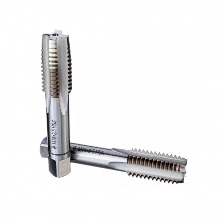 GARWIN INDUSTRIAL Метчики ручные M18x2.5, DIN 352, HSS, 6H, комплект из 2 штук