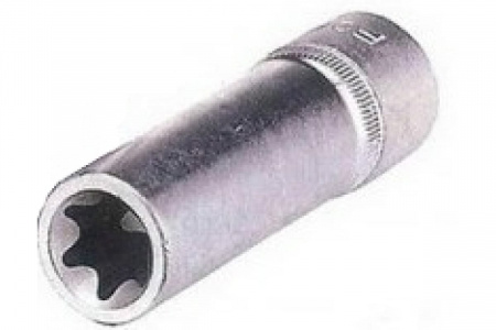 FORCE Головка торцевая Е10 TORX 1/2 глубокая L=77 мм