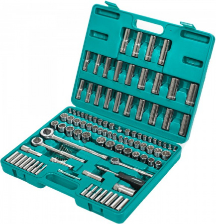 JONNESWAY Набор инструмента универсальный 1/4", 3/8" и 1/2"DR, 107 предметов