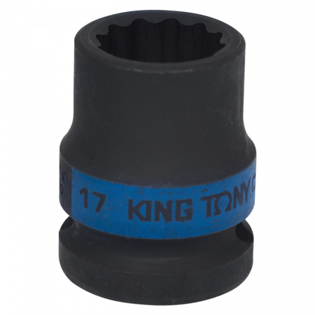 KING TONY Головка торцевая ударная двенадцатигранная 1/2", 17 мм 