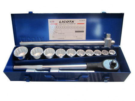 Licota Набор торцевых головок 3/4", 12 гр., 22-50 мм., 15 предметов