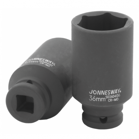 JONNESWAY Головка торцевая ударная глубокая 1/2"DR, 36 мм