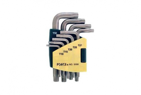 FORCE Набор ключей TORX Г-образных Т10-Т50 9 пр.