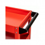 RUNTEC Тележка с тремя открытыми полками, красный RAL 3020, 800x385x830 мм