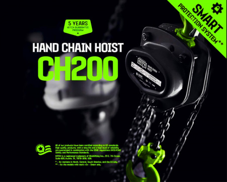 Таль ручная цепная HITCH CH200-G, 5 т, 12 м. Гальваническая цепь
