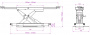 KraftWell Траверса г/п 2000 кг с пневмоприводом
