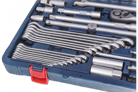 СТАНКОИМПОРТ Набор инструмента 1/2" и 1/4", головки, ключи, + ручка с магнитом, 147 предметов