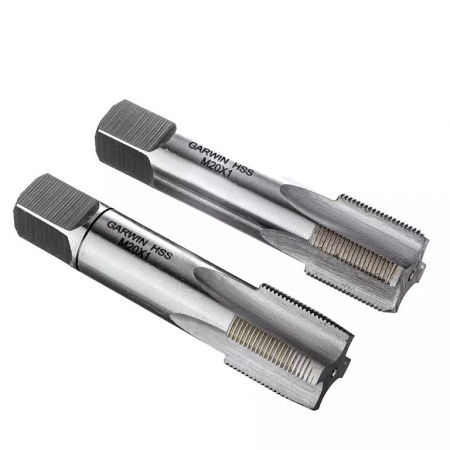 GARWIN INDUSTRIAL Метчики ручные Mf20x1.0, DIN 2181, HSS, 6H, комплект из 2 штук