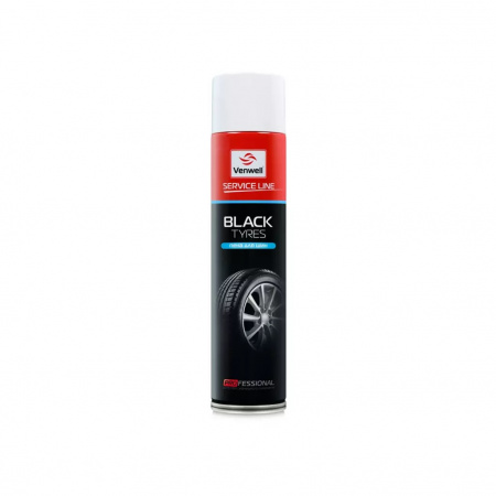 VENWELL Пена для шин Venwell Black Tyres, 600 мл, очистить поверхность шин, придать им свежий вид