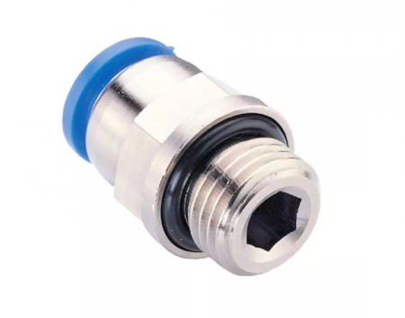 GARWIN PRO Фитинг цанговый М1/8" 12 мм, с уплотнением, металличекий корпус