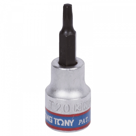 KING TONY Насадка (бита) торцевая 1/2", TORX, T20, L = 60 мм