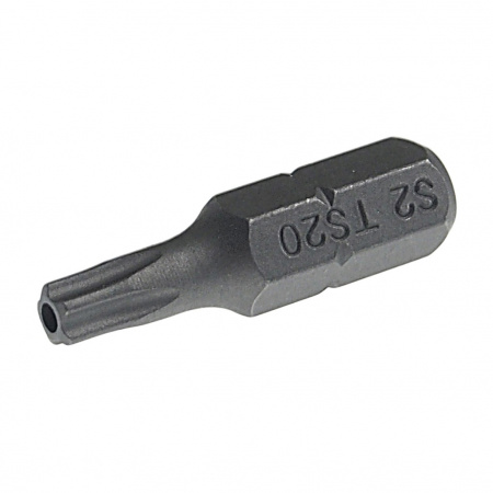 JTC Бита TORX TS20Hх25 мм 1/4" 5-ти гранная с отверстием 