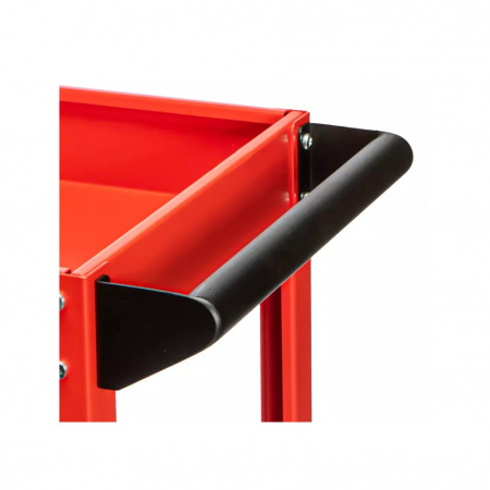 RUNTEC Тележка с тремя открытыми полками, красный RAL 3020, 800x385x830 мм