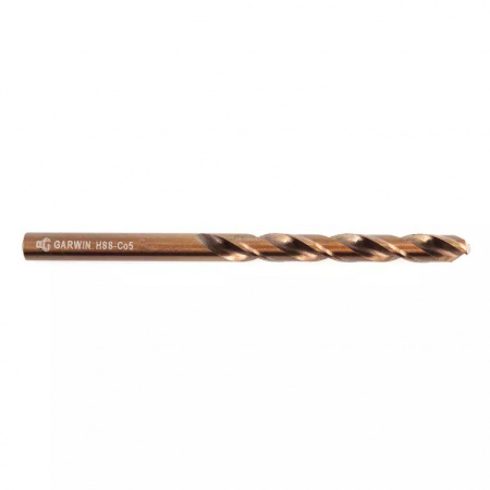 GARWIN INDUSTRIAL Сверло спиральное по металлу 10 мм, DIN 338, HSS-Co5, 5xD, 135°, HA, тип UNI
