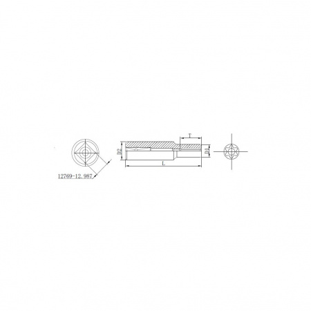 Thorvik Головка торцевая глубокая 1/2"DR, внешний TORX, Е22, длина 78 мм
