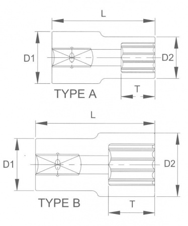 Licota Головка торцевая super lock 3/8" 21мм