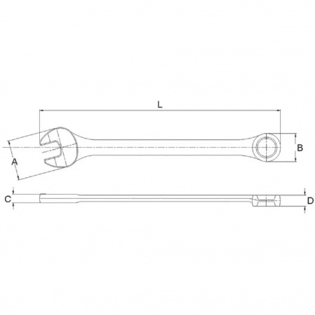 GARWIN PRO Ключ комбинированный 1 13/16"
