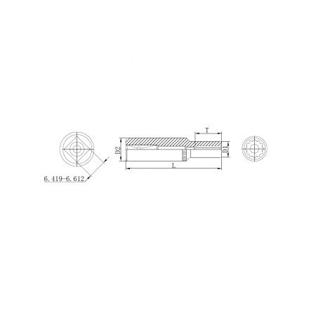 Thorvik Головка торцевая 12-гранная глубокая 3/8" DR, 12 мм
