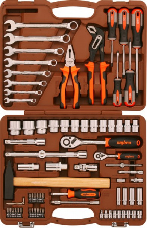 OMBRA Набор инструмента универсальный 1/4", 1/2"DR, 77 предметов