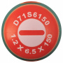 Jonnesway Отвертка стержневая шлицевая ANTI-SLIP GRIP, SL6.5х150 мм
