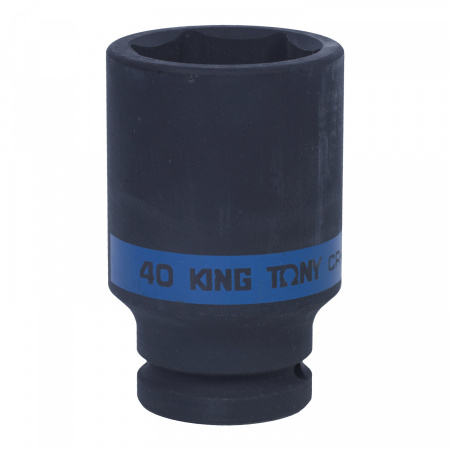 KING TONY Головка торцевая ударная глубокая шестигранная 3/4", 40 мм