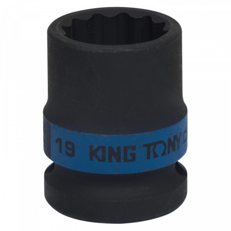 KING TONY Головка торцевая ударная двенадцатигранная 1/2", 19 мм