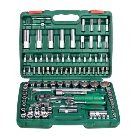 Hans Набор инструмента универ. 1/4" и 1/2", головки и биты HEX, Philips, Pozidriv, TORX, 108 предм.