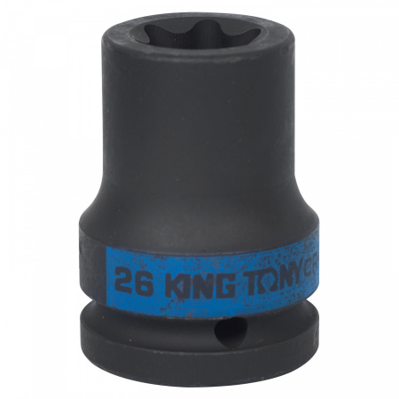 KING TONY Головка торцевая ударная TORX Е-стандарт 3/4", E26, L = 56 мм