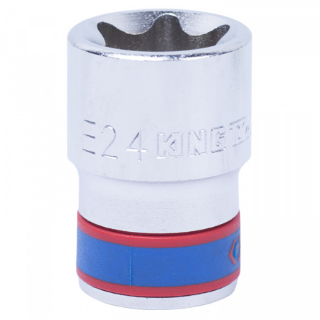 KING TONY Головка торцевая TORX Е-стандарт 1/2", E24, L = 39 мм 437524M