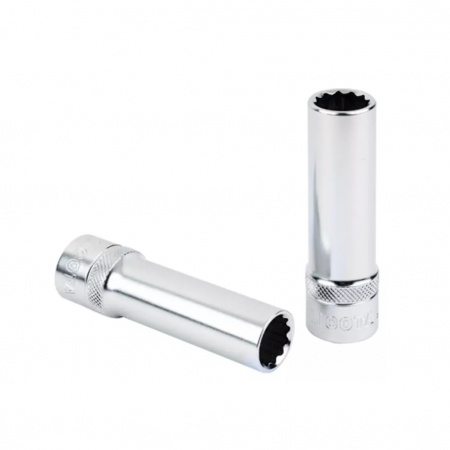 Licota Головка торцевая глубокая, 1/2" (12,7 мм), 12-гранная, 27 мм, длина 77 мм