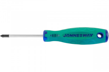 JONNESWAY Отвертка стержневая крестовая ANTI-SLIP GRIP, PH1х75 мм
