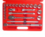 JTC Набор головок торцевых 1/2" 12-ти гранных 10-32 мм 24 предмета в кейсе