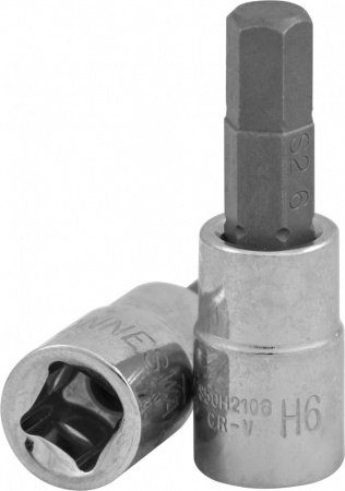 JONNESWAY Насадка торцевая 1/2"DR с вставкой-битой, H6, 55 мм