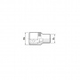 Дело Техники Головка торцевая двенадцатигранная 19 мм 1/2" 
