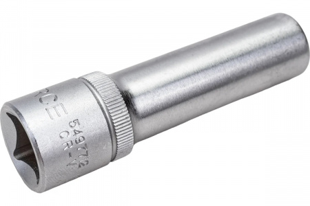 FORCE Головка торцевая 1/2", 12-гранная, глубокая, 12 мм, длина 77 мм