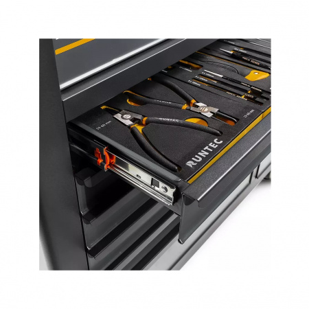 RUNTEC Тележка инструментальная 12 полочная Performance с комплектом инструмента, 273 предмета