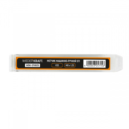 WiederKraft Метчик STI для резьбовых вставок M8X1,25, HSS