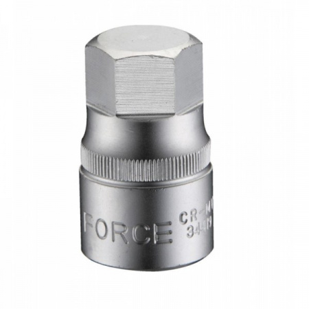 FORCE Головка-бита шестигранная 1/2"DR монолитная 14 мм L=40 мм