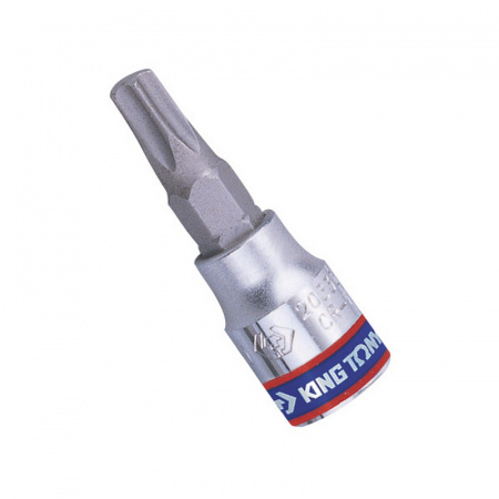 KING TONY Насадка (бита) торцевая 1/4", TORX, T40, L = 37 мм, с отверстием