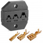 KING TONY Кримпер храповичный для обжима изолированных наконечников, 5 предметов, кейс 